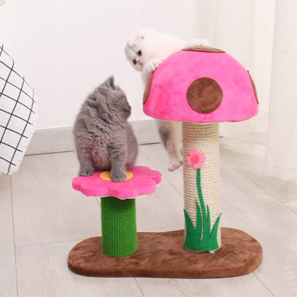 Rascador Para Gatos En Forma De Hongo - Torre De Sisal Moderna, Ejercicio Y Entretenimiento Para Gatos Interiores