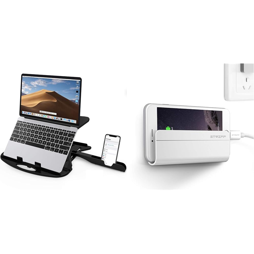 STRIFF Adjustable Laptop Tabletop Stand Patented Riser Ventilated Portable Foldable Compatible with (B0BRHV2SGV) Amazon Price History, Amazon Price Tracker