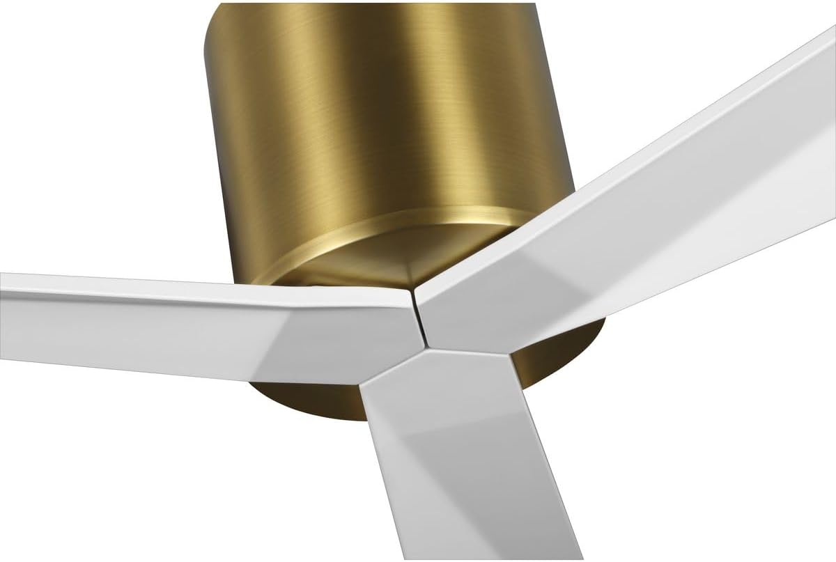 Progress Lighting Paso Collection 60-in Three-Blade Vintage Brass Luxe Industrial Ceiling Fan with 6 Speed Remote Control with Wall Bracket and Battery Included