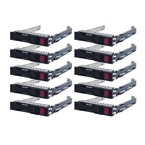 Lot de 10 boîtiers disque dur SAS SATA HP G8 G9 pour serveurs ProLiant DL360p