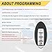 Vurkcy Key Fob Replacement for 2007-2012 Nissan Altima/ 09-14 Maxima & Murano/ 09-12 Infiniti FX35/ 08-13 G37/ 09-13 FX50/ 14-16 Q60 QX70/ 11-12 G25/ 07-08 G35, KR55WK48903 KR55WK49622,4 Buttons