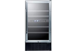 Summit SWC182Z 18 inch Wine Cooler Under Counter: Sleek and Sophisticated