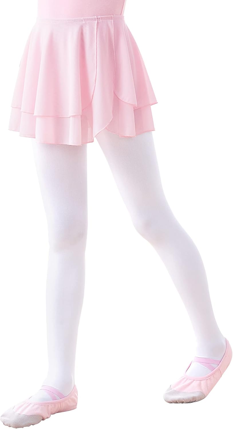 Daydance Kids Girls Ballet Skirts Pull on Semi Sheer Dance Skirts, 2 Layers Mesh : Clothing, Shoes & Jewelry