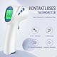 Fieberthermometer kontaktlos für Babys Kinder und Erwachsene, Infrarot-Stirnthermometer mit Fieberalarm, LCD-Display, sofortige genaue Messwerte, Weiß_Blau