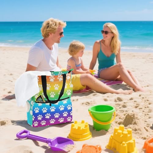 Bolsa de mano espaciosa con cremallera para llevar tus cosas a las compras 7