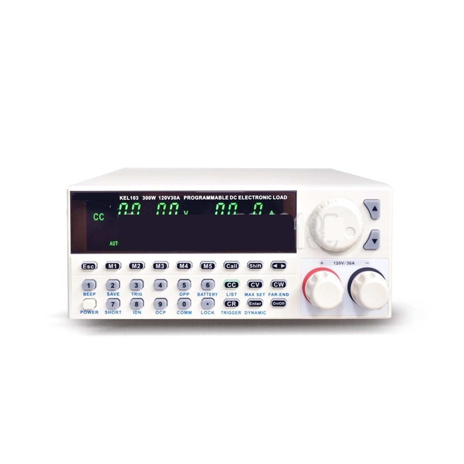 Comprobador de Batería, KEL102/KEL103 150W / 300W 1DC Carga electrónica con Interruptor Probador de Descarga de Voltaje de Capacidad de batería de Corriente Ajustable(KEL103 300W)
