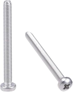 uxcell M3x30mm Machine Screws Pan Phillips Cross Head Screw 304 Stainless Steel Fasteners Bolts 60Pcs