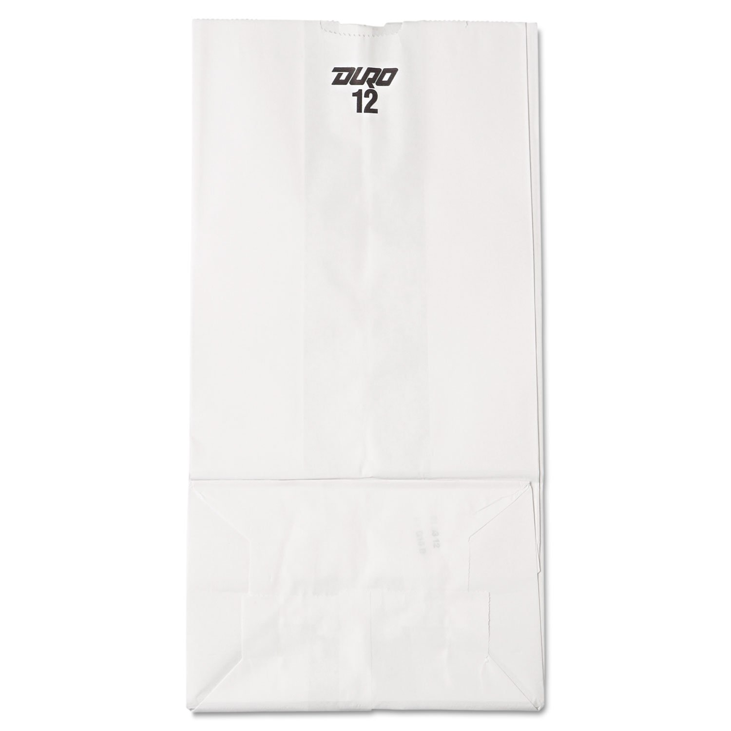 General GW12500#12 Paper Grocery Bag, 40lb White, Standard 7 1/16 x 4 1/2 x 13 3/4, 500 bags