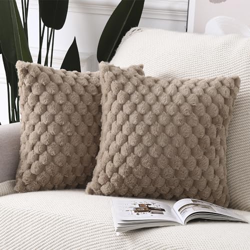 Madizz Juego de 2 Fundas de Cojíns de Lana