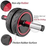 Readaeer Ab Roue à roulettes avec Knee Pad Exercice Abdominal pour l'équipement de fitness à domicile