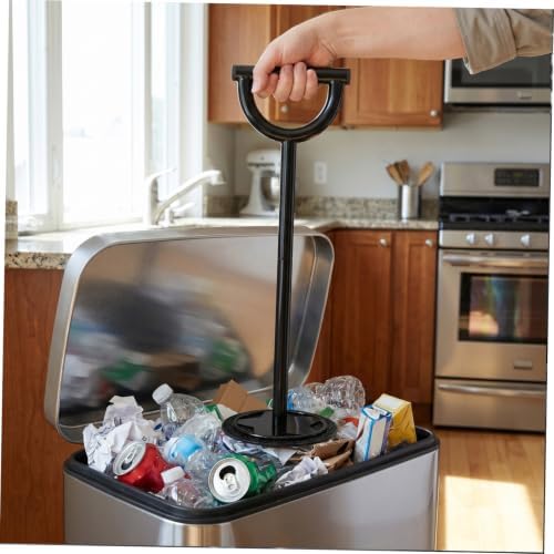 OATIPHO Manual Trash Can Compactor Tool with Ergonomic Handle and Carbon Steel Construction Waste Compression Tool that Reduces Waste Volume Efficiently for Kitchen and Outdoor Bin - 4