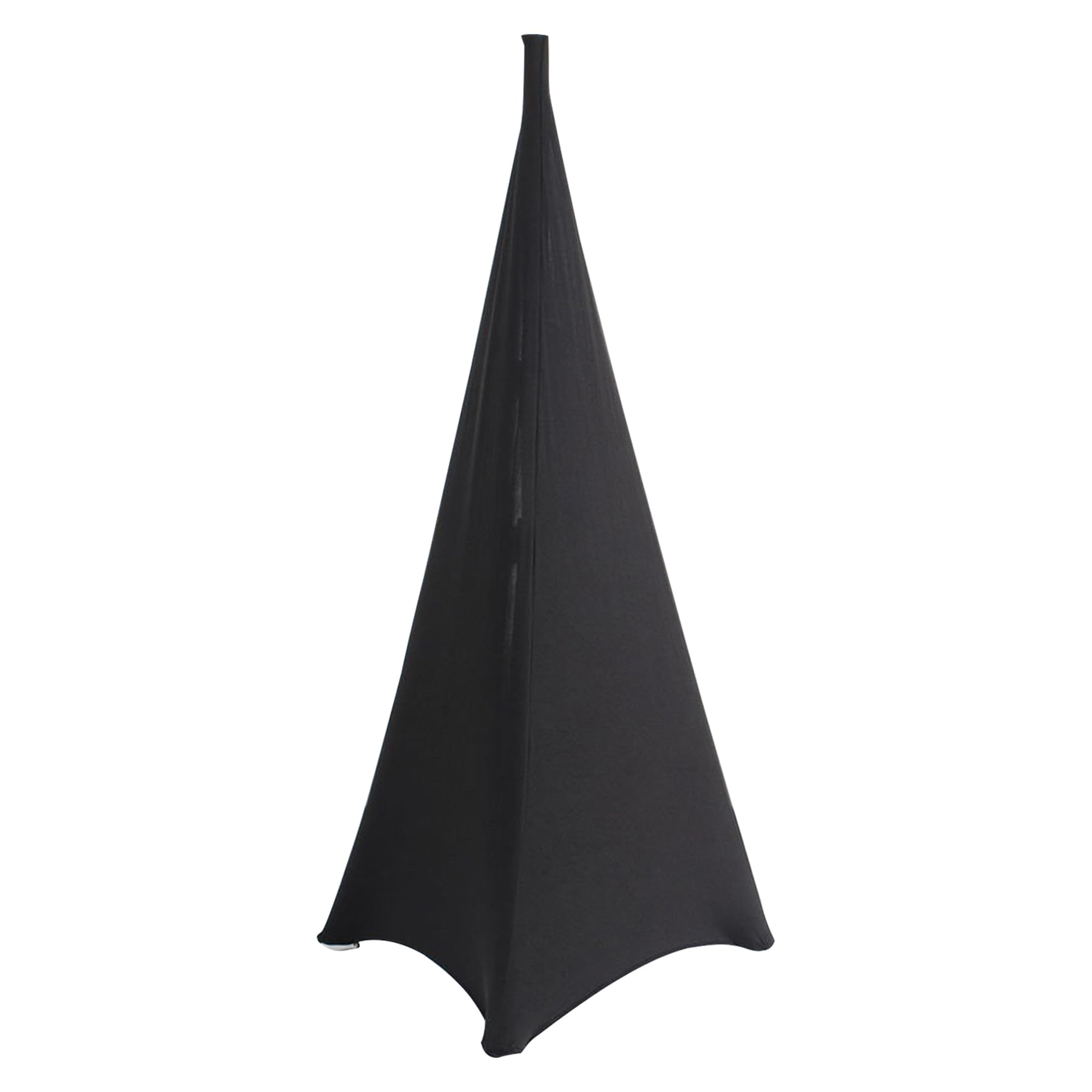Triplo Laterale Elasticizzato Treppiedi Altoparlante Stand Cover Dj Scrim Nero 1pc