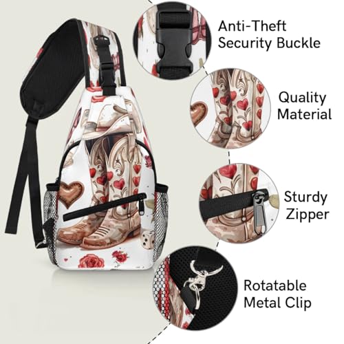 Bolso tipo sling unisex para viaje y senderismo miniatura 3
