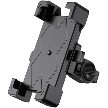 自転車 スマホ ホルダー 振り止め 防水 防振 スマートフォンGPSナビゲーション 固定ブラケット（最新進化版１秒でロック）に適用iphone7 8 X 11 xperia HUAWEI android 多機種対応、360度回転 操作簡単 頑丈 耐久性に強い（ホワイト）