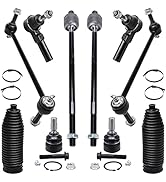 ASTARPRO Front Tie Rod Kit For 2005-2010 Ford Mustang - 6pc Inner & Outer Tie Rods With Boots