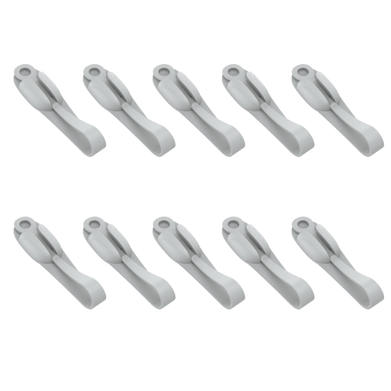 Msioytog Gray 10Pcs Multipurpose Bobbin Winder Ties Sturdy Silicone Wire Organizers For Household Use And Kitchen Supplies Home Accessory