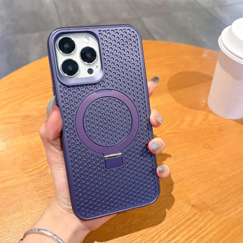 Coque antichoc iPhone 13 Pro Max violette résolvant la surchauffe par aimant magnétique
