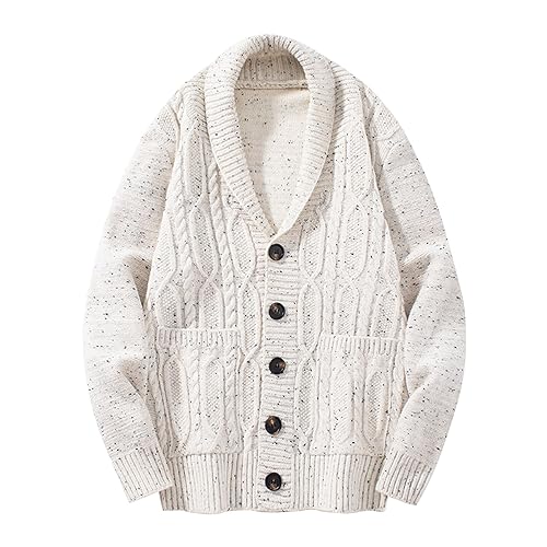 Tricot à col châle pour hommes parfait pour un week-end décontracté en automne
