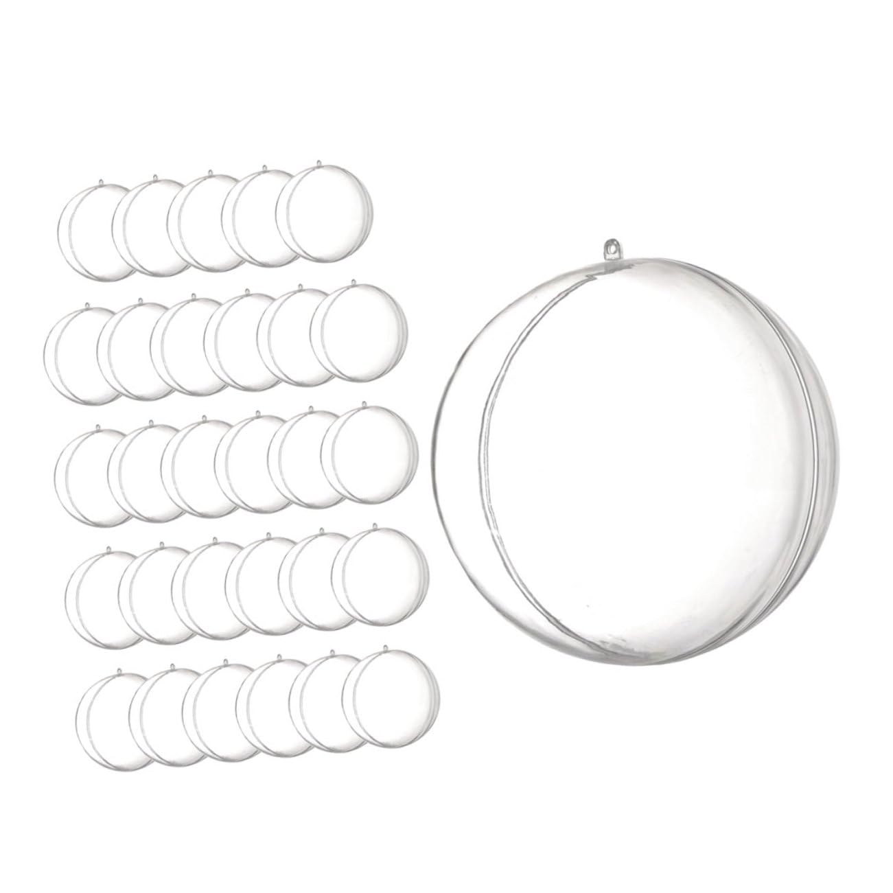 Boules décoratives transparentes vides à remplir pour personnaliser vos décors de fête