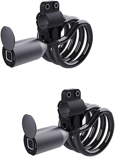 INOOMP 2 Sets Bicycle Fingerprint Lock Bicycle Chain Lock Bike Chain Lock Motorcycle Chain Lock Cycling Lock Heavy Duty Bike Lock Cable Heavy Duty Cable Lock abs Outdoor Lock Number Metal