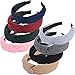 Produktbild 8 Stk. Haarreif Damen Vintage Breit Haarband Retro Stirnband Haarreifen mit knoten Kopf Warp