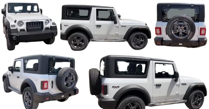 Pull Back Mahindra Thar Premium Toy Car - Pull Back Action Car - Rough Play (White, Pack of: 1) (B0DFX2XMJD) Amazon Price History, Amazon Price Tracker