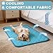CHVOULTO Dog Cooling Mat for Summer: Outdoor Dog Cooling Pad, Washable Cooling Mat for Dogs, Cooling Dog Bed for Kennel, Waterproof Pet Cooling Mat, Blue Pet Blanket Small Dogs