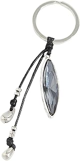 [AOOOWER] 光沢のあるアクリル ラインストーン キーホルダー 幾何学模様とハートのデザイン バッグ キー アクセサリー ファッション アクリル バッグ チャーム