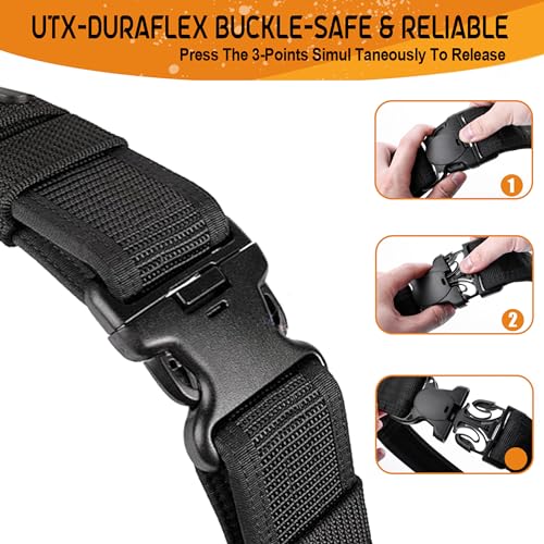 MOZETO Tool Belt 26 Pockets, Quick Release Construction Tool Belt with EDC Inner Belt for Electrician Carpenter, Adjusts from 30 to 50 Inches (36"-42") - Image 6
