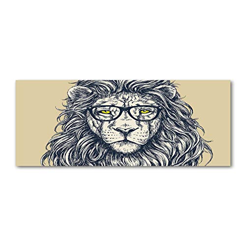 Crédence de cuisine en verre 125x50cm anti-tache Tulup fond de hotte animaux beige