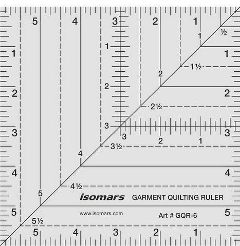 Isomars Garment Quilting Ruler 6"-image-49