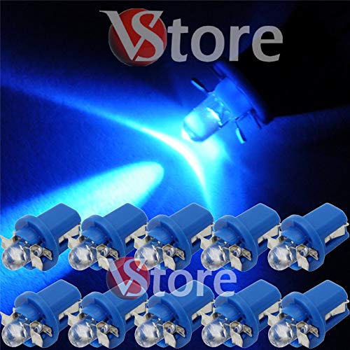 10 Pezzi Lampade BLU LED T5 B8.5D per Cruscotto