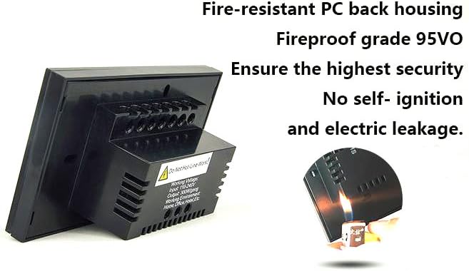 LED Dimmer Touch Switch Crystal Glass Touch Screen Dimmer Switch (White)