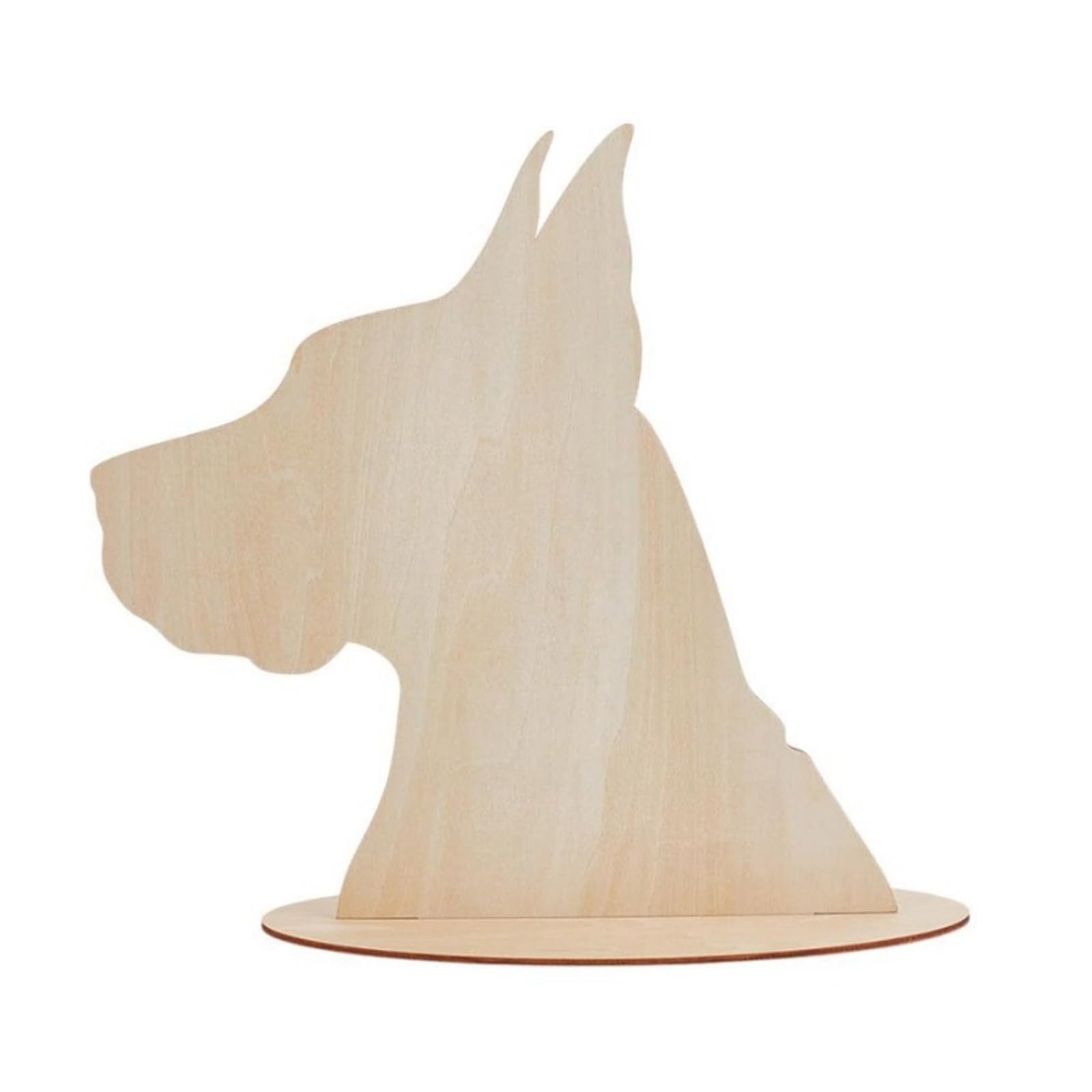 Piceioep Wooden Pet Accessories Display Stand Dog Shape Craft Shows Photography Props Dog Shape Display Stand