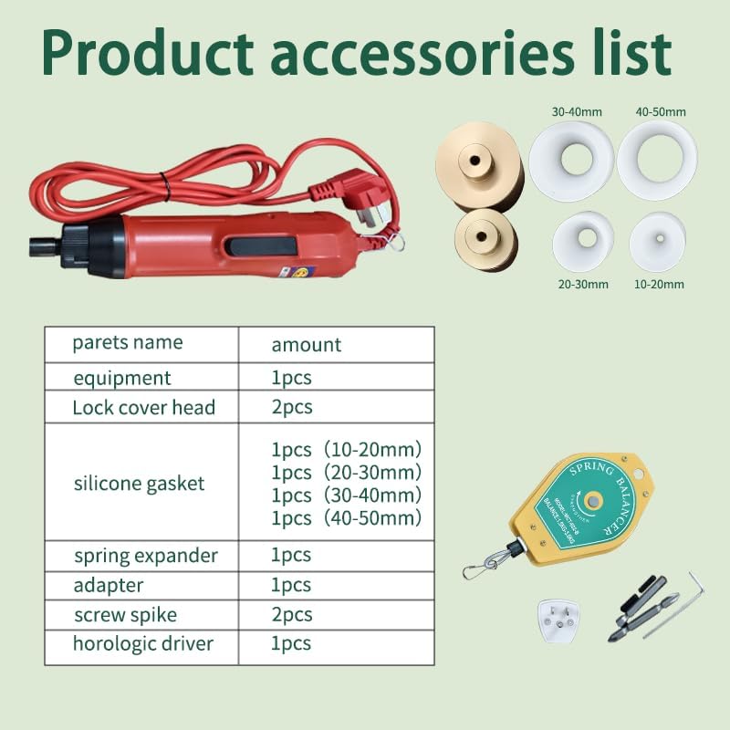 Electric capping machine 80w, handheld electric capping machine, 10-50mm sealing diameter bottle cap sealing machine, 110v voltage