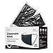 WeCare Disposable Face Mask Individually Wrapped - 50 Pack, Black Masks 3 Ply