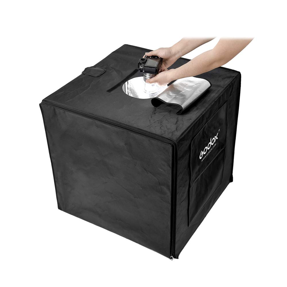 Godox LST80 - Mini tenda da studio a LED, 80 x 80 x 80 x 80 cm, con 3 luci a LED, 5800 carati, CRI 96 + potenza 60 Watt, per macro e fotografia del prodotto