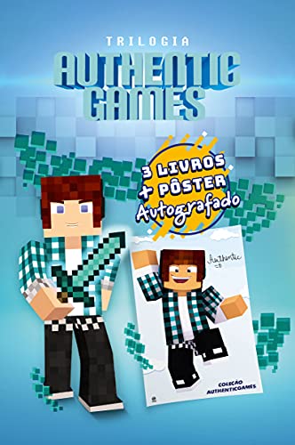 Trilogia Authenticgames com pôster autografado