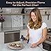 EurKitchen Large Culinary Butane Torch with Safety Lock, Adjustable Flame, Finger Guard- Refillable Kitchen Blow Torch Lighter for Creme Brulee, BBQ, Baking, Soldering, Crafts- Butane Gas Not Included