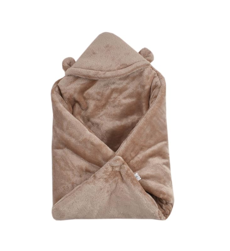 Image of Florida All Season Hooded Baby Blanket Swaddler Wrapper Flannel Soft and Comfortable for New Born Babies