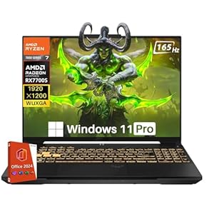 ASUS TUF A16 Gaming Laptop, Radeon RX 7700S 8 GB(Beats RTX 4060), AMD Ryzen 7 7735HS(Up to 4.75 GHz, Beats i7-13620H), 16″ FHD 165 Hz, 32 GB DDR5, 1 TB SSD, Wi-Fi 6, Windows 11 Pro, Office 2024