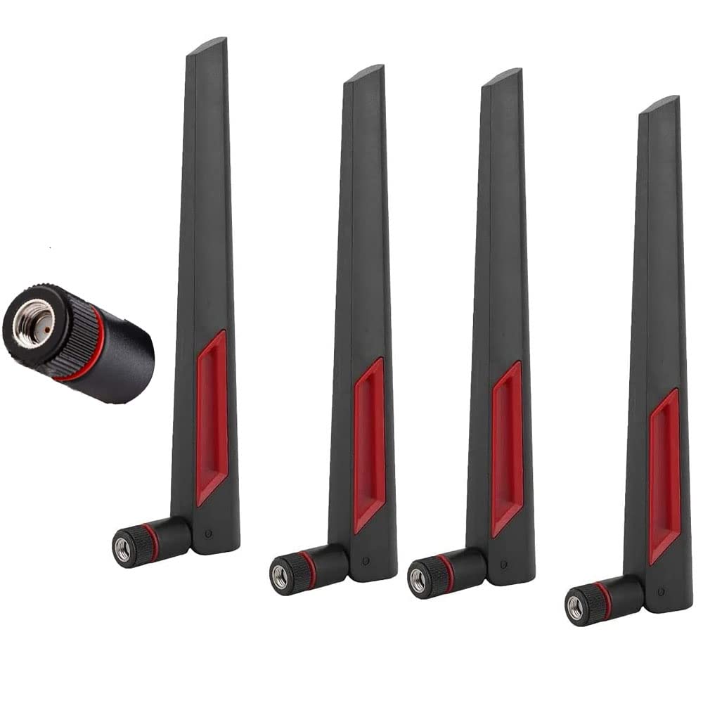 CORONIR 8DBi Wireless Router Antenna Comptible withASUS AC68U AC88U AC66U with RP-SMA Interface for 2.4G/5G Dual-Frequency Wireless Route-4Pack