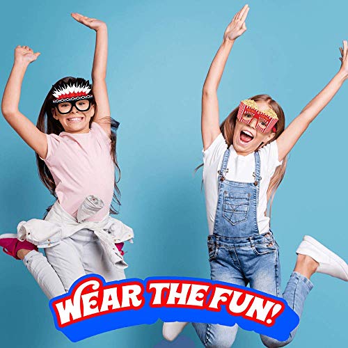 Pixipy Funny Paperboard Photo Booth Props Glasses - 30-Pack Paper Party Glasses For Adults And Kids - Fun Novelty Party Favors Accessories For Birthdays, Luau And Summer Fiesta #TOP4