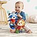 Skip Hop Bandana Buddies Baby Activity and Teething Toy with Multi-Sensory Rattle and Textures, Racoon