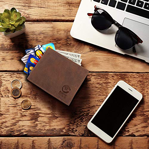 Rustic Town Portafoglio Uomo Vera Pelle Blocco