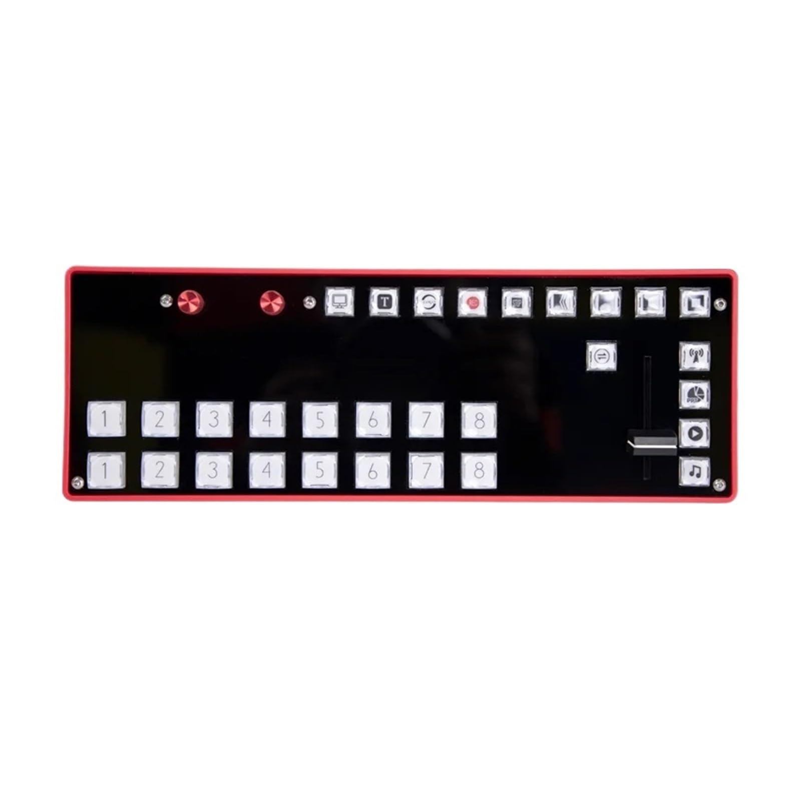 Vmix Mini Switcher Control Panel MIDI2.0 Videoaufnahme-Schalttafel Typ-C-Schnittstelle for Vmix OBS New Media Live für Gaming-Streaming und Multi-Source-Aufnahme(Mini Switcher)