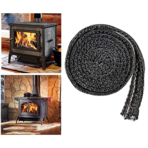 Ioensy 2x Junta de Fogão Plana de 78,74 Polegadas, Cordão de Vedação Vedação Plana de Fibra Vedação