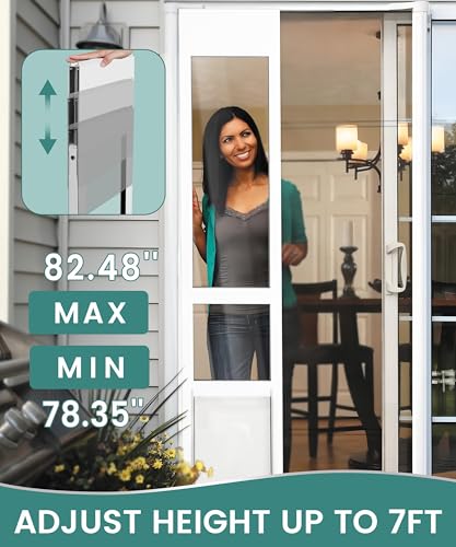 Fantrek Dog Door For Sliding Glass Door - Large Doggy Door For Sliding Door Insert -7 Ft Pet Door For Patio Slider thumb #3