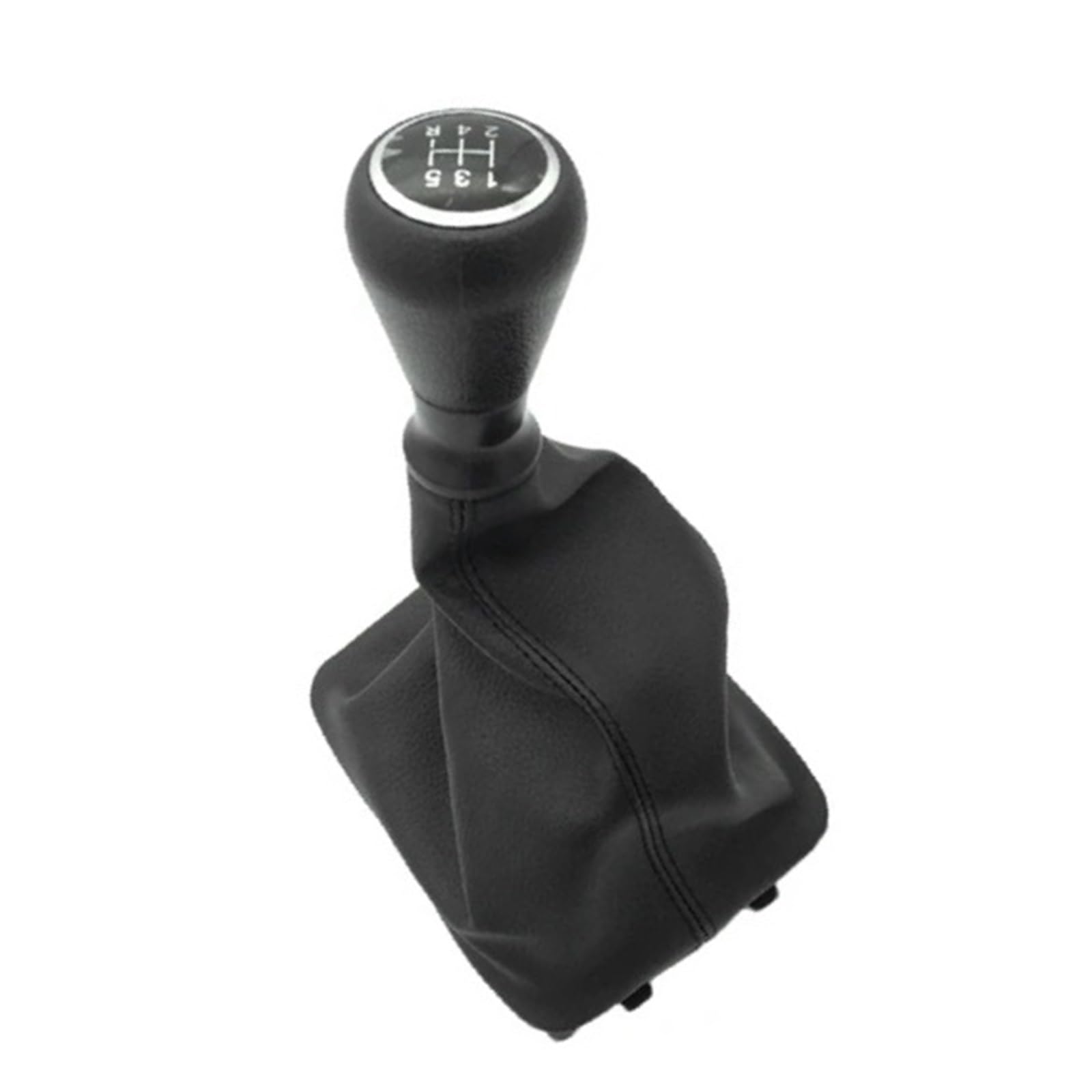 MKGKACVCPT Car Gear Lever Head for Peugeot 206 207 5 Speed Gear Shift Knob Shifter Lever Stick Boot Gaiter