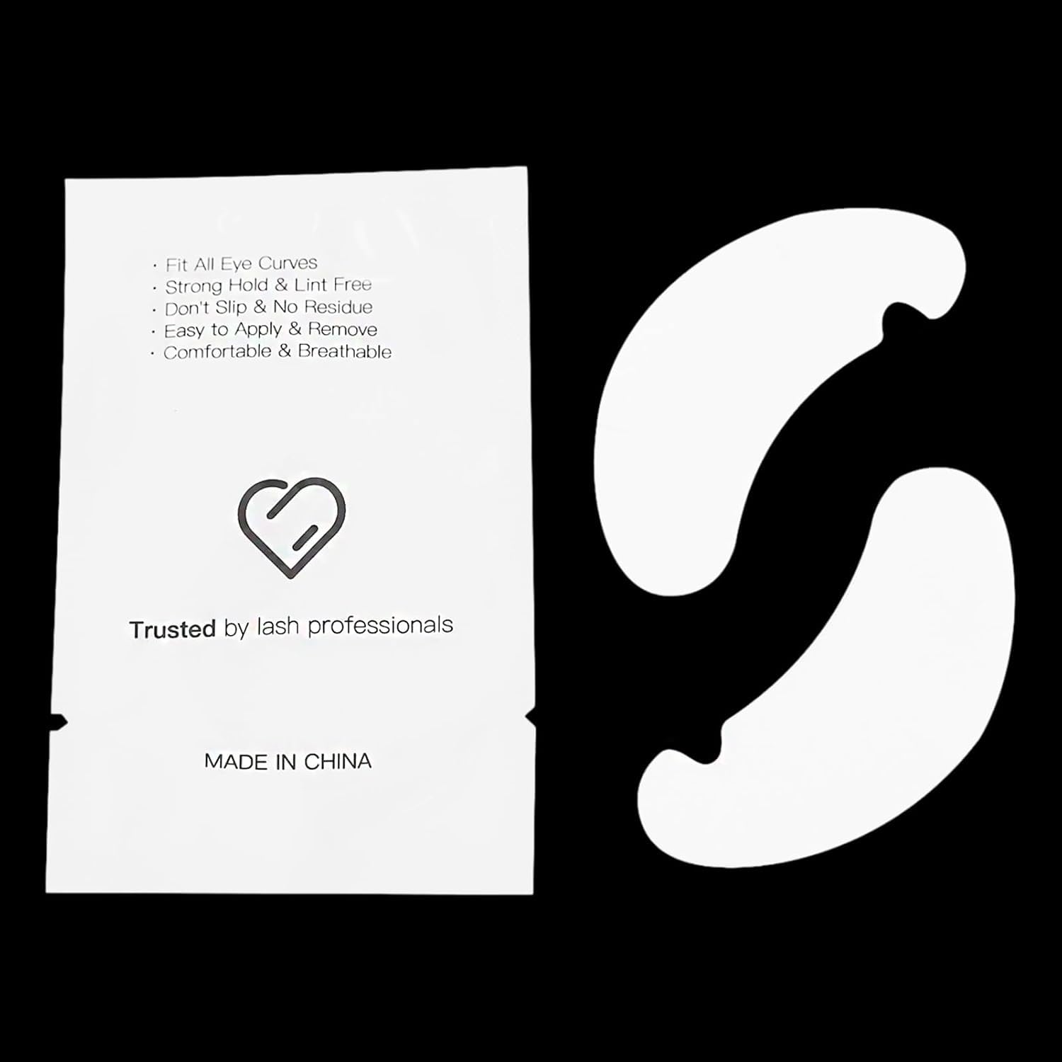 i-Laesh 100 Pairs Eye Pads Lash Extensions - Natural Aloe Vera Gel - Lint Free, Stick Well, Fits Most Eye Shapes